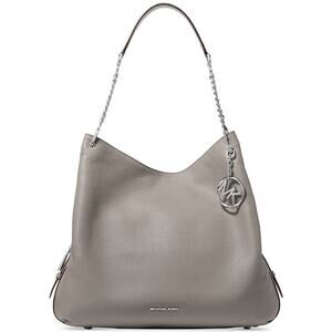 The MICHAEL Michael Kors Lillie Chain Straps Large Shoulder Bag Gray Tote NWOT